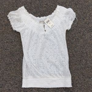 Lucky Brand cute cream shirt!